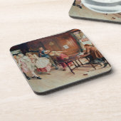 Marriage in Fleet Street, 1898 (olie op canvas) Bier Onderzetter (Linkerzijde)