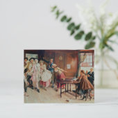 Marriage in Fleet Street, 1898 (olie op canvas) Briefkaart (Staand voorkant)