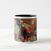 Marriage in Fleet Street, 1898 (olie op canvas) Tweekleurige Koffiemok (Center)