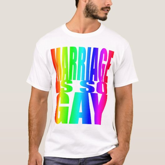 MARRIAGE IS ZO GAY T-SHIRT (Voorkant)
