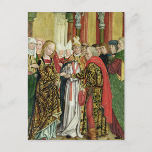 Marriage of the Mgin, from the Dome Altar, 1499 Briefkaart