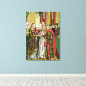 Marriage of the Mgin, from the Dome Altar, 1499 Canvas Afdruk (Insitu (Houten vloer))