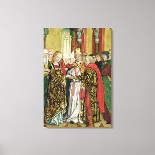 Marriage of the Mgin, from the Dome Altar, 1499 Canvas Afdruk (Voorkant)