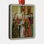 Marriage of the Mgin, from the Dome Altar, 1499 Metalen Ornament (Rechts)