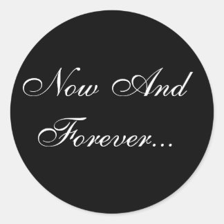 Marriage Vows Envelope Seal Ronde Sticker