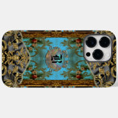 Marrie Chatignon Victoriaans XIV Monogram Case-Mate iPhone Case (Achterkant (horizontaal))