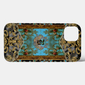 Marrie Victoriaans Pattern V Monogram Case-Mate iPhone Case (Achterkant (horizontaal))