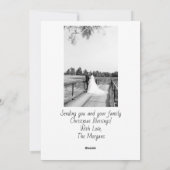 Married and Bright Christmas Photo Card Feestdagenkaart (Achterkant)