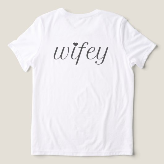 Married and Marvelous: T-shirt voor dames. (Design achterkant)