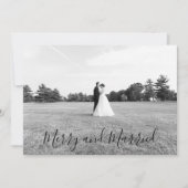 Married and Merry Christmas Card Kaart (Voorkant)
