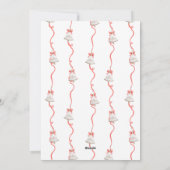 Married and Merry Grandmillennial Red Christmas Feestdagenkaart (Achterkant)