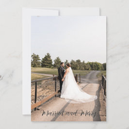 Married And Merry Script Lettertype Kaart