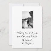 Married And Merry Script Lettertype Kaart (Achterkant)