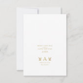 Married & Bright Christmas Initial Newlyweds Photo (Achterkant)