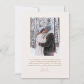 Married & Bright Fotopaar Eerste kerst Kaart (Achterkant)