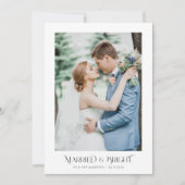 Married & Bright Holiday Wedding aangekondigd Kaart (Voorkant)