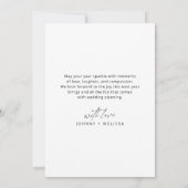 Married & Bright - Minimalistische Kerstfoto Feestdagenkaart (Achterkant)