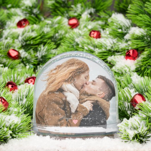 Married Calendar Date Personalised Wedding Day Sneeuwbol (Kerstmis)