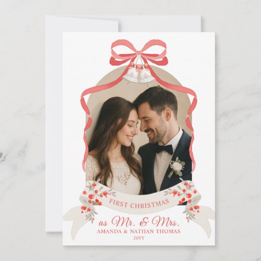 Married Christmas  Feestdagenkaart (Voorkant)