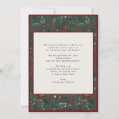 Married Christmas newlywed elegant Mr and Mrs  Feestdagenkaart (Achterkant)