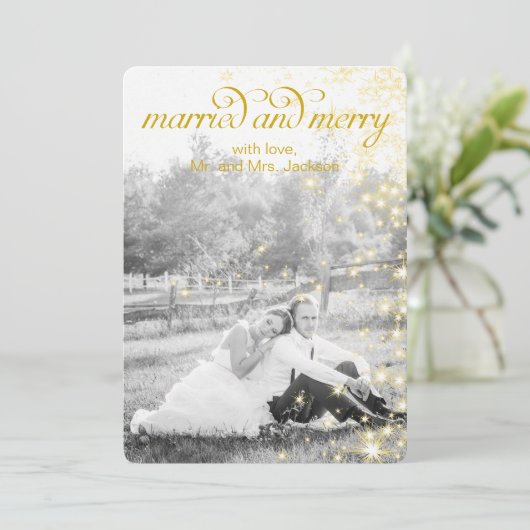 MARRIED EN MERRY Vaste kaart (Staand voorkant)