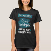 Married Game Developer Husband Job Profession T-shirt (Voorkant)