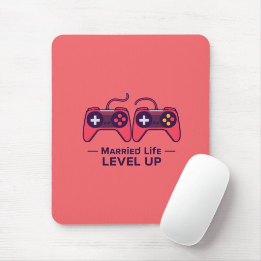 Married Life Level Up Gaming Art Muismat (Met muis)