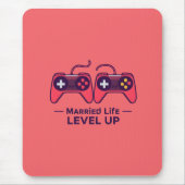 Married Life Level Up Gaming Art Muismat (Voorkant)