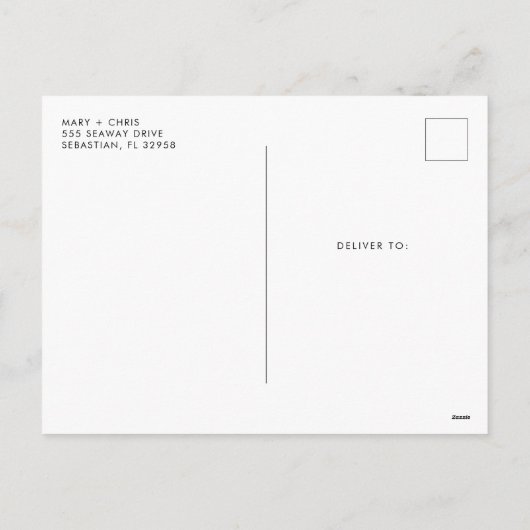 Married Merry Pas getrouwd - kerstcadeau Feestdagenkaart (Achterkant)