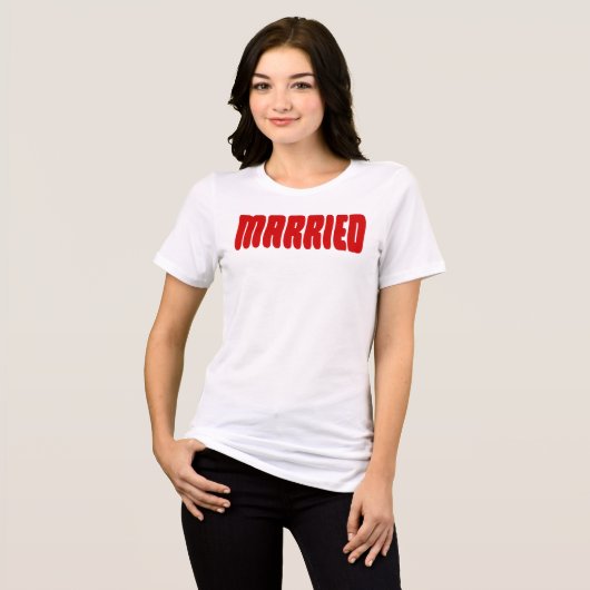 Married Tri-Blend Shirt (Voorkant volledig)