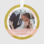Marrily, ooit na 1e Kerstmis als Mr. en Mrs. 2 Fot Ornament (voorkant)