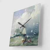 Marrine Battle Clock Vierkante Klok (Hoek)