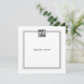 Marriott nodigt sjabloon uit kaart (Staand voorkant)