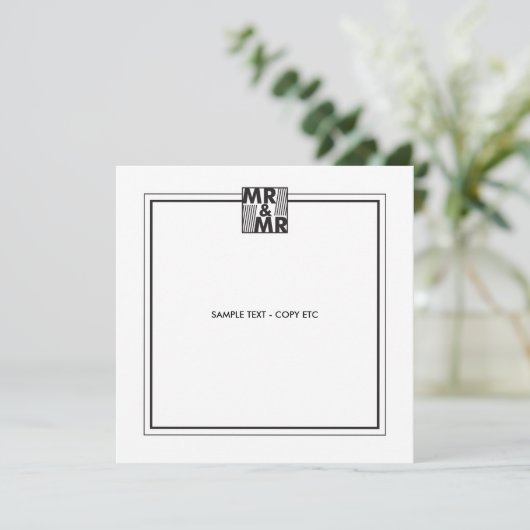 Marriott nodigt sjabloon uit kaart (Staand voorkant)