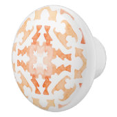 Marrocaanse tegel in sinaasappel keramische knop (Rechts)