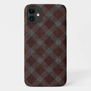 Marrom-kruistaarkleurige vlecht met lichte grijze Case-Mate iPhone case