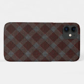 Marrom-kruistaarkleurige vlecht met lichte grijze Case-Mate iPhone case (Achterkant (horizontaal))