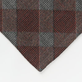 Marrom-kruistaarkleurige vlecht met lichte grijze  fleece deken