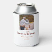 Marron buigt juichen voor 40-jarig huwelijk blikjeskoeler (Blikje Achterkant)