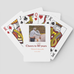 Marron buigt juichen voor 40-jarig huwelijk pokerkaarten