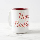 Marron cadeau tweekleurige koffiemok (Voorkant links)