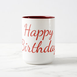 Marron cadeau tweekleurige koffiemok