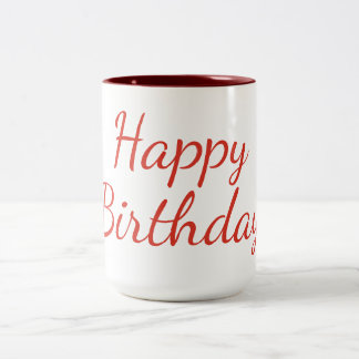 Marron cadeau tweekleurige koffiemok