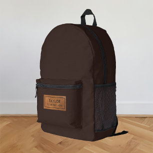 Marron Foncé Chocolat Persoonlijk Bedrukte Rugzak