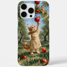 Marron Herfst Appelboom Kitten Phonehoesje