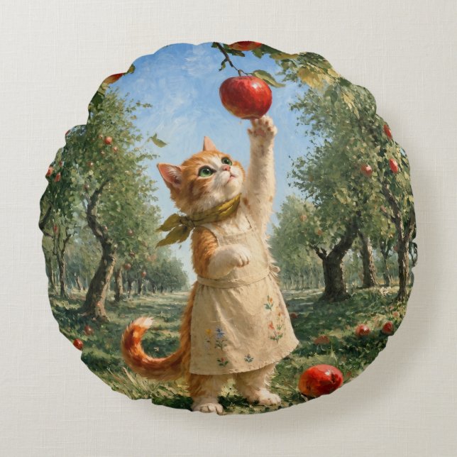 Marron's Herfst Appelboom Kussen (Voorkant)
