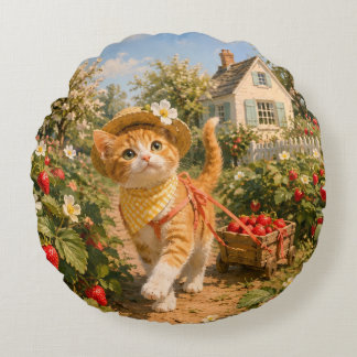 Marron's Spring Garden Throw Rond Kussen