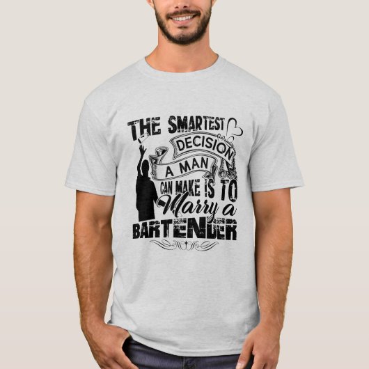 Marry A Bartender T shirt (Voorkant)