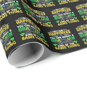 Marry a Brazililian - Brazilië Happiness Cadeaupapier