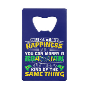 Marry a Brazililian - Brazilië Happiness Creditkaart Flessenopener